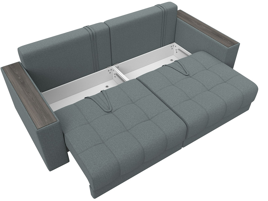 Диван прямой с декором Лига-049 НПБ (амур 07 серый) Диван прямой с декором Лига-049 НПБ (амур 07 серый)
