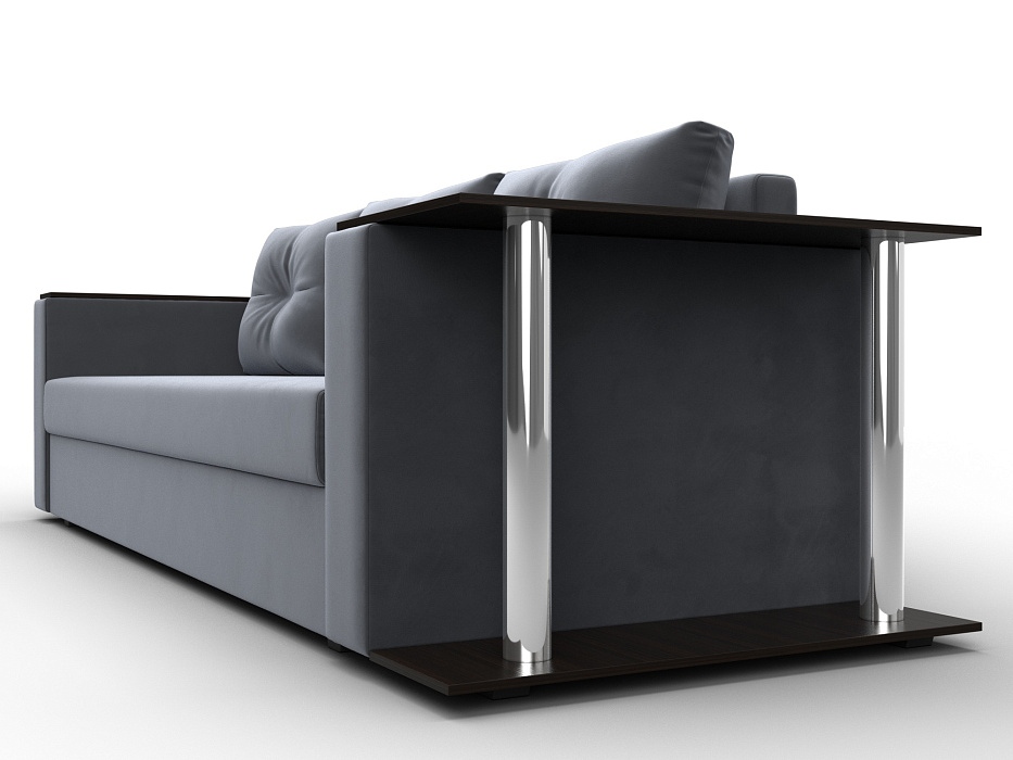 Диван прямой Атланта со столом справа (seven 17 серый)