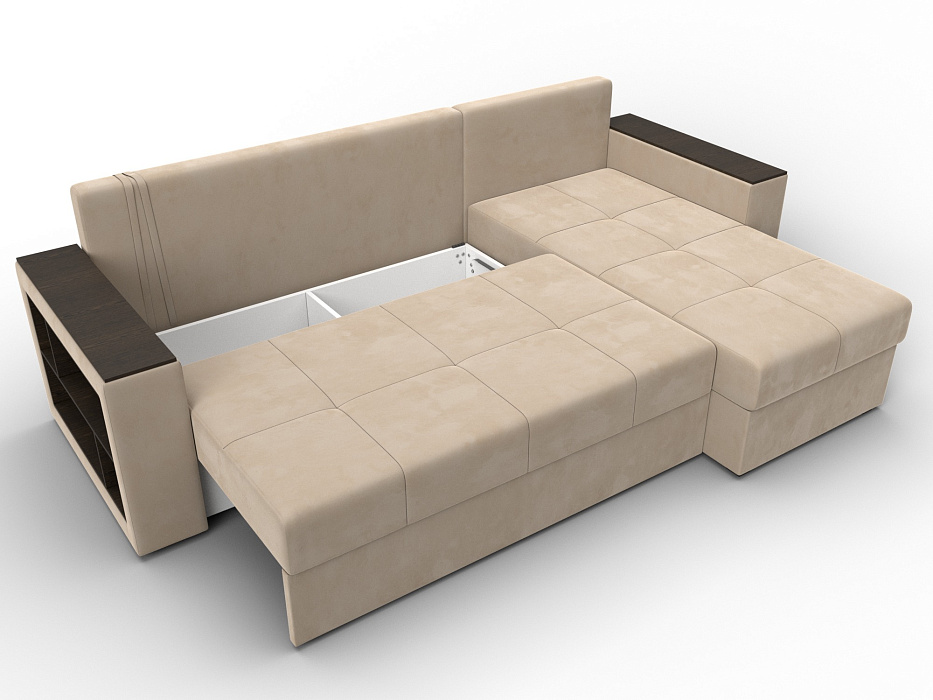 Диван угловой Дубай Лайт угол универсальный (seven 729 бежевый)