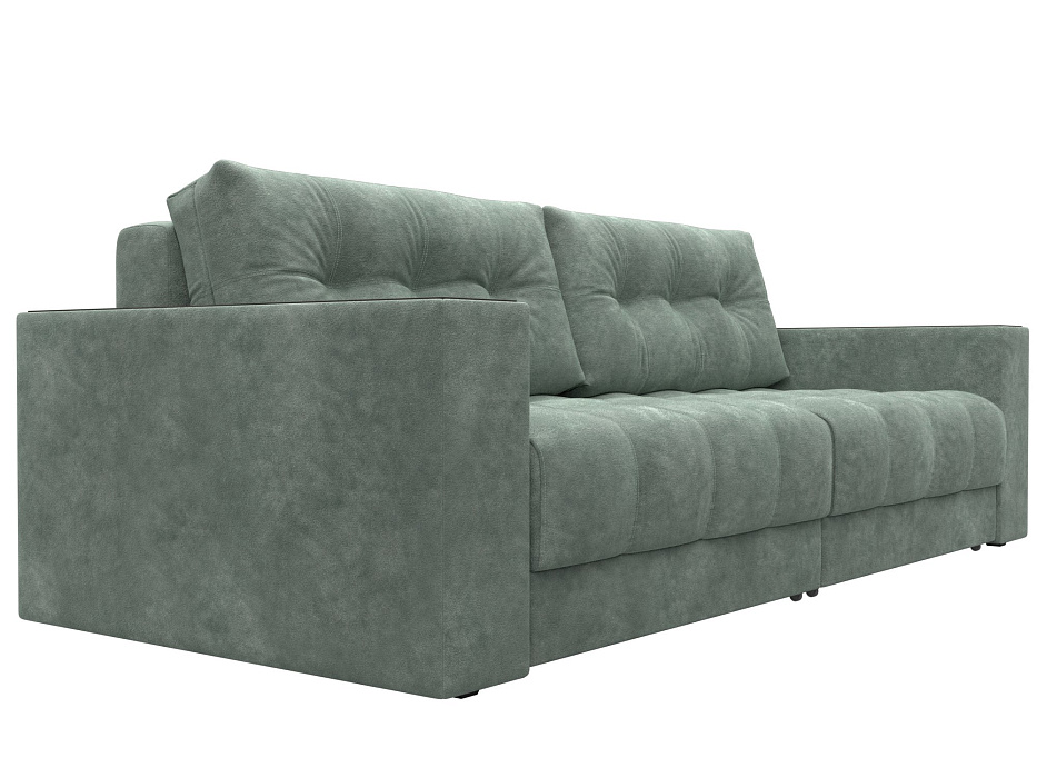 Диван прямой с декором Лига-049 НПБ (brut 08 зеленый) Диван прямой с декором Лига-049 НПБ (brut 08 зеленый)