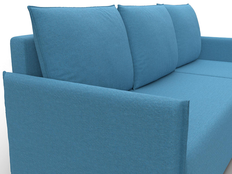 Диван угловой Лига-124 угол универсальный (амур 10 голубой)