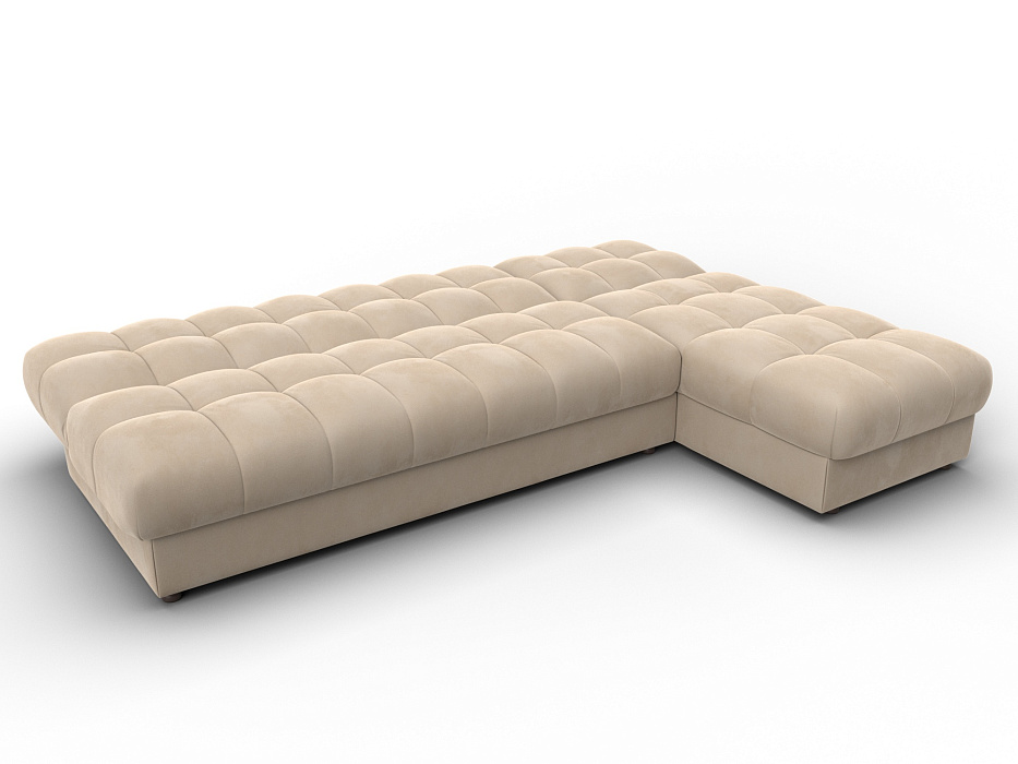 Диван угловой Лига-116 НПБ угол правый (seven 729 бежевый)