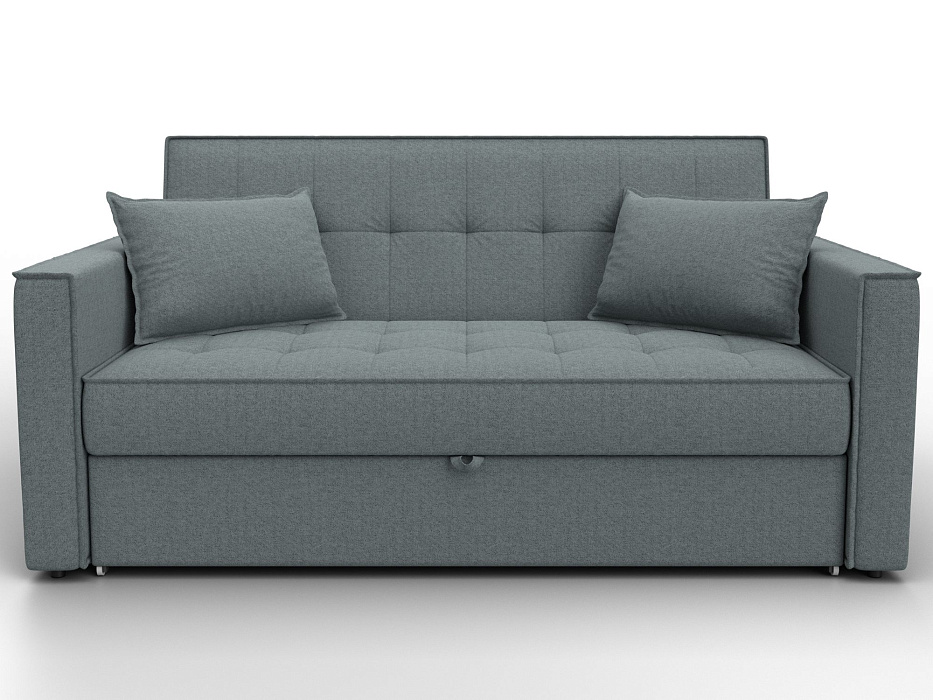 Диван прямой Лига-104 (140) (амур 07 серый)