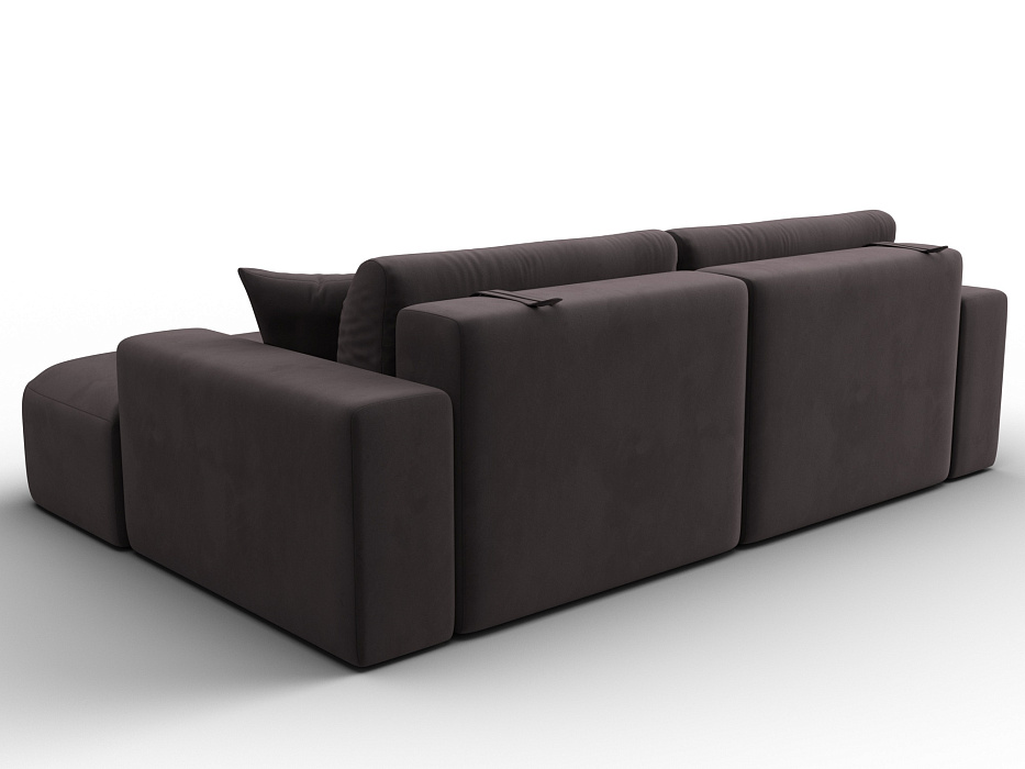 Диван угловой Лига-036 НПБ Классик правый угол (seven 727 коричневый)