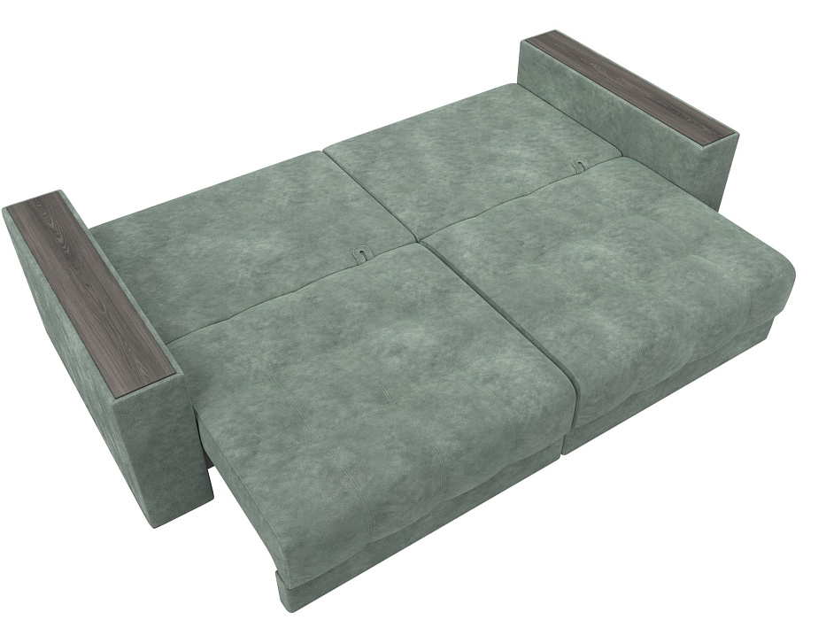 Диван прямой с декором Лига-049 НПБ (brut 08 зеленый) Диван прямой с декором Лига-049 НПБ (brut 08 зеленый)