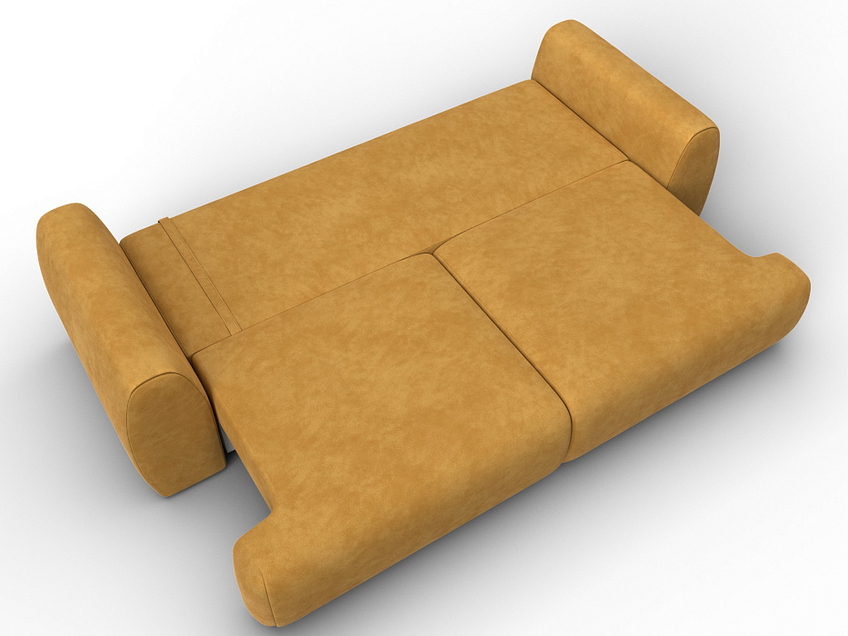 Диван прямой Лига-115 НПБ (brut 10 желтый)