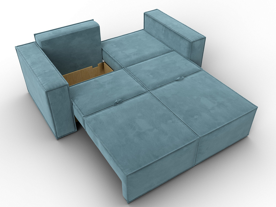 Диван прямой Куба мини (бирюзовый)