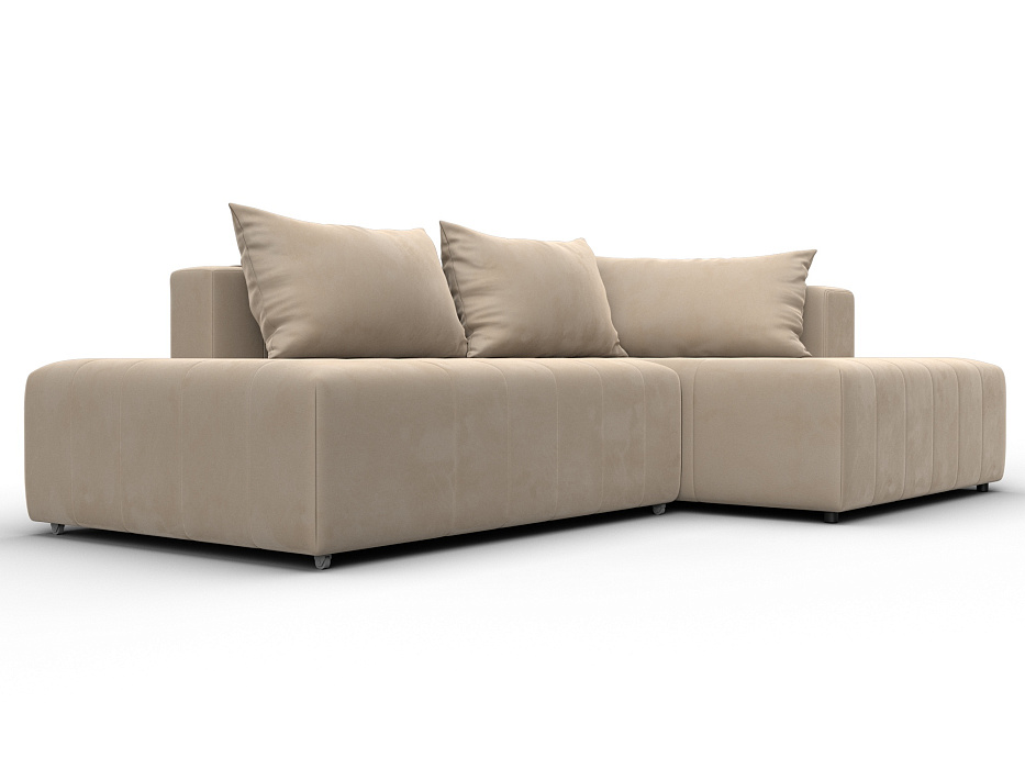 Диван угловой Лига-103 НПБ угол правый (seven 729 бежевый)