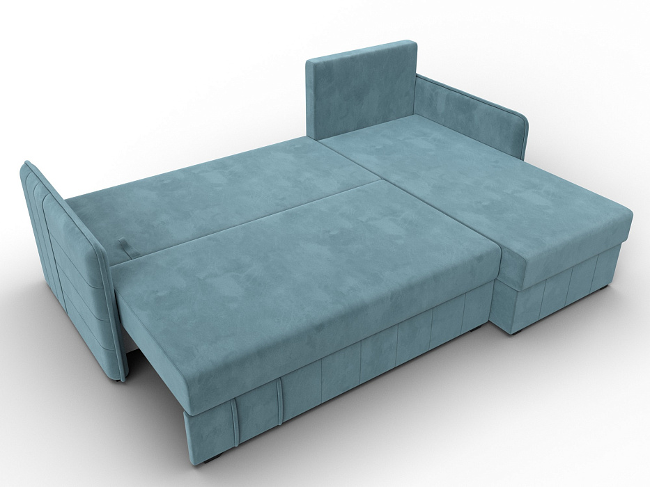 Диван угловой Слим угол универсальный (seven 113 бирюзовый)