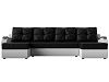 П-образный диван Меркурий (черный\белый цвет)