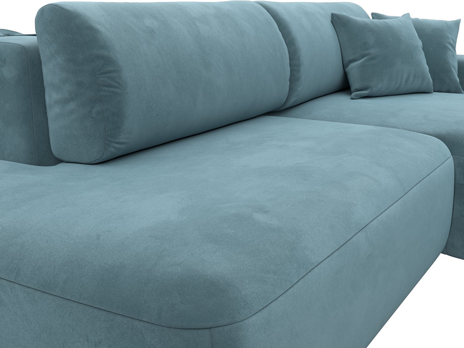 Диван угловой Лига-036 НПБ Модерн правый угол (бирюзовый)