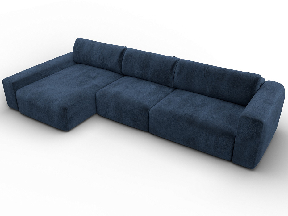 Диван угловой Лига-066 НПБ Лонг угол левый фото в интернет-магазине Лига Диванов