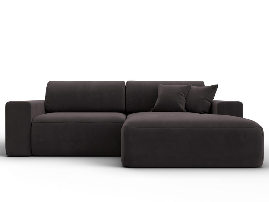 Диван угловой Лига-036 НПБ Классик правый угол (seven 727 коричневый)