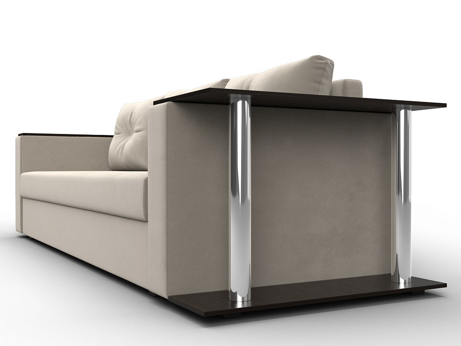 Диван прямой Атланта со столом справа (бежевый)