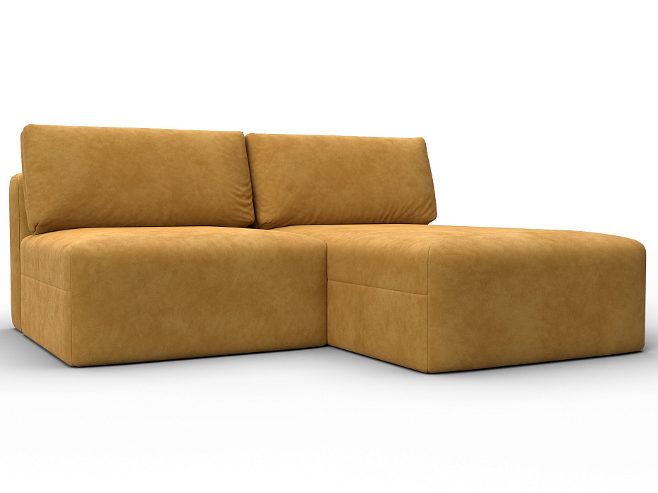 Диван угловой модульный Лига-060 НПБ угол универсальный (brut 10 желтый)