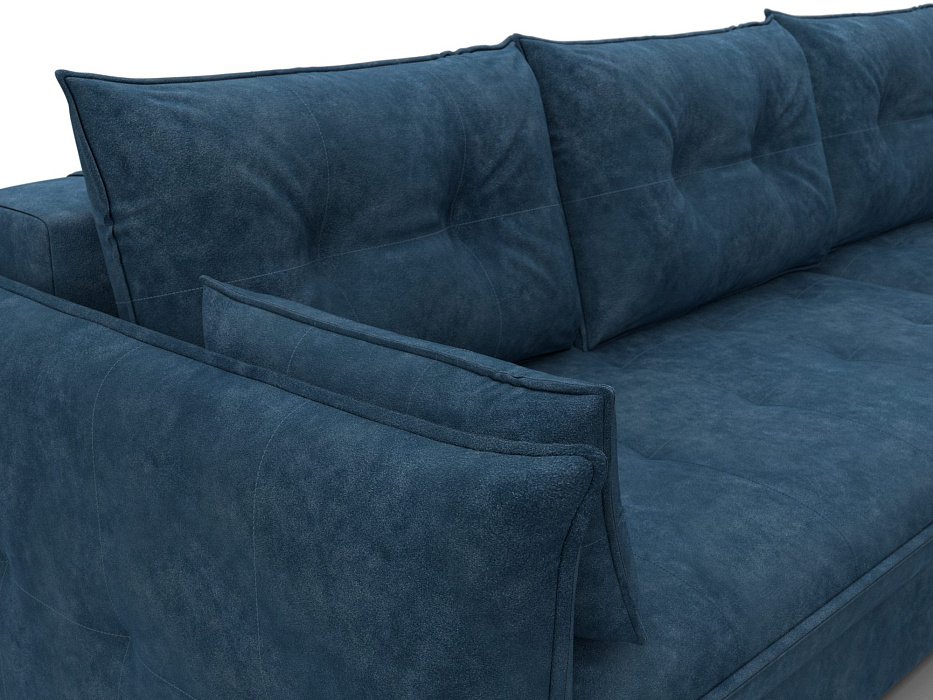 Диван угловой Лига-100 НПБ угол универсальный (brut 11 синий)