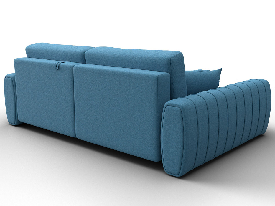 Диван угловой Лига-057 НПБ угол левый (амур 10 голубой)