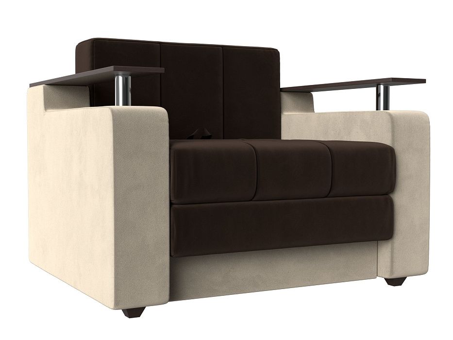 Кресло-кровать Мираж (коричневый\бежевый цвет)