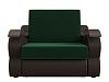 Прямой диван Меркурий 100 (зеленый\коричневый цвет)