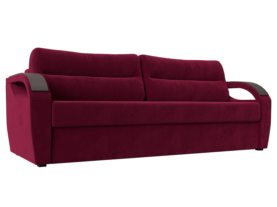 Прямой диван Форсайт (бордовый цвет)