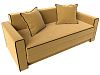 Прямой диван Лига-012 (желтый\коричневый)