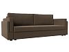 Прямой диван Лига-007 (коричневый цвет)
