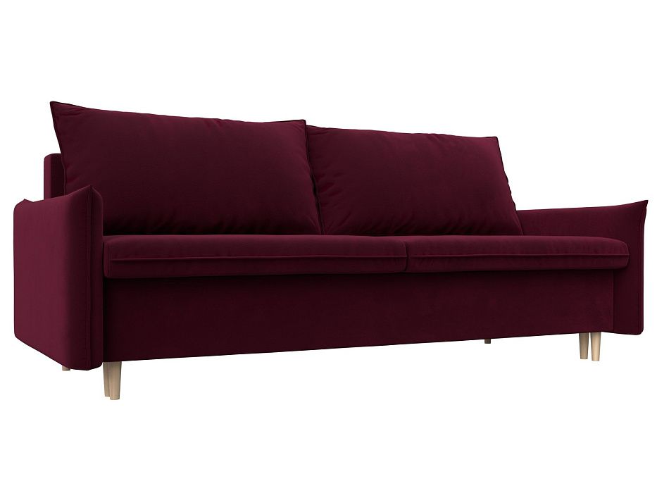 Прямой диван Хьюстон (бордовый цвет)