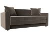 Прямой диван Лига-012 (коричневый цвет)