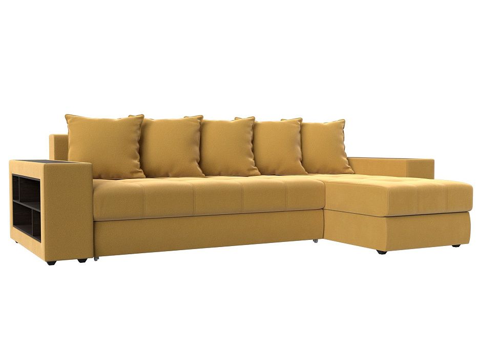 Угловой диван Дубай правый угол (желтый цвет)