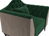 Кресло Флорида (зеленый\коричневый)
