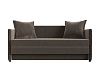 Прямой диван Лига-011 (коричневый цвет)