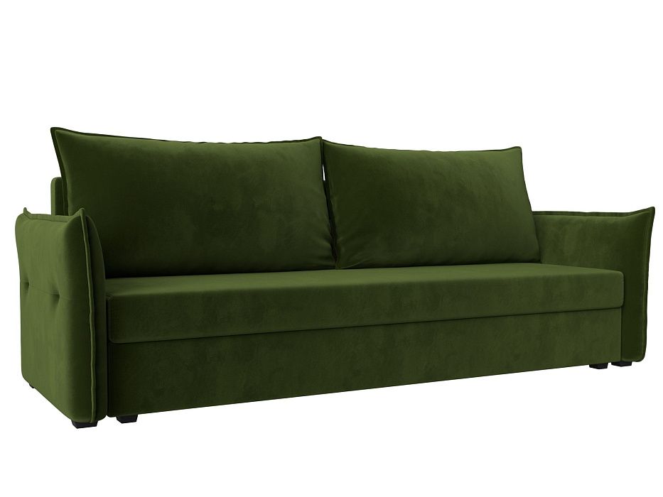 Прямой диван Лига-004 (зеленый цвет)
