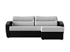 Угловой диван Форсайт правый угол (белый\черный цвет)