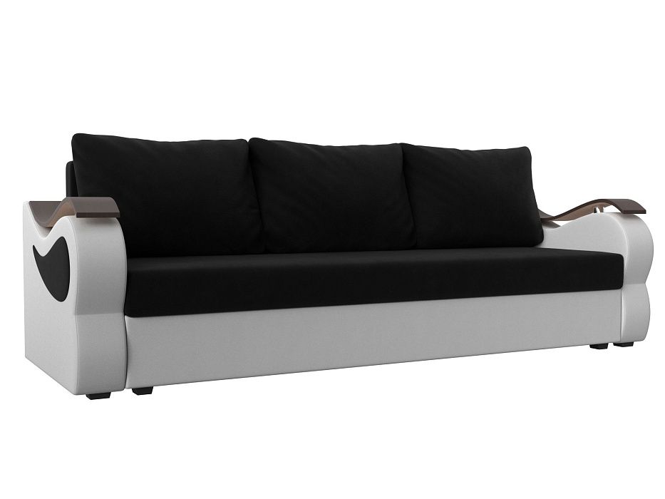Прямой диван Меркурий Лайт (черный\белый цвет)
