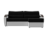 Угловой диван Форсайт правый угол (черный\белый цвет)