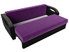 Прямой диван Форсайт (фиолетовый\черный цвет)