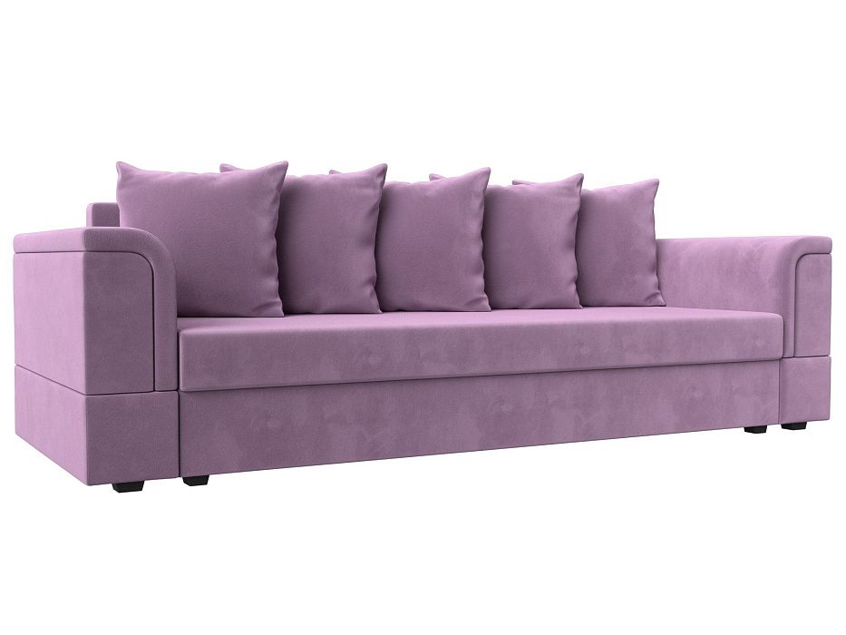 Прямой диван Лига-005 (сиреневый цвет)