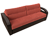 Прямой диван Форсайт (коралловый\коричневый цвет)