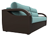 Прямой диван Форсайт (бирюзовый\коричневый цвет)