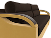 Прямой диван Форсайт (коричневый\желтый цвет)