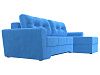 Угловой диван Амстердам правый угол (голубой цвет)