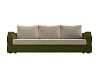 Прямой диван Меркурий Лайт (бежевый\зеленый цвет)