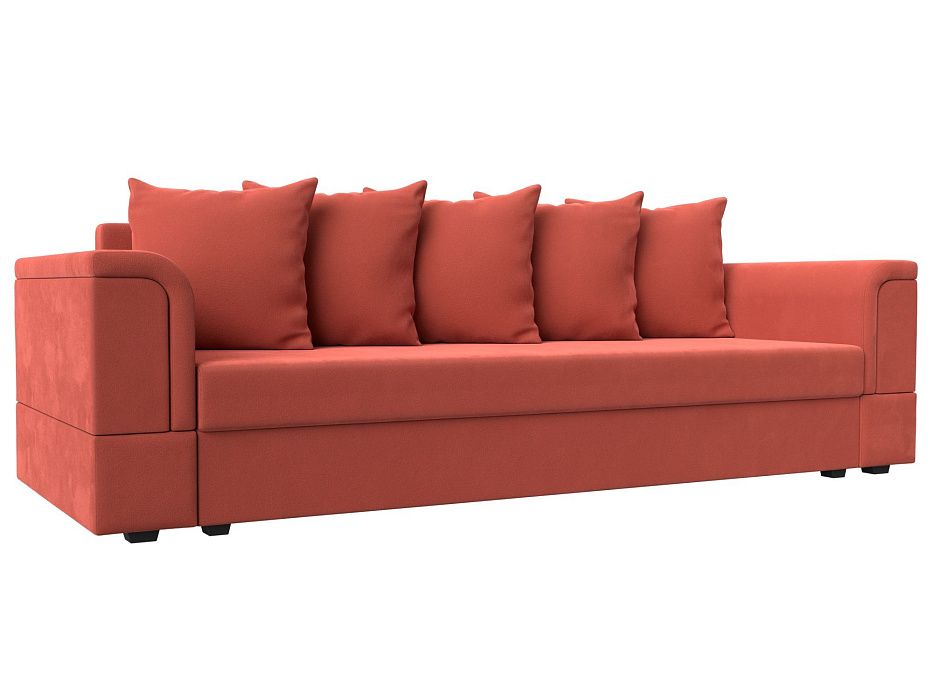 Прямой диван Лига-005 (коралловый цвет)