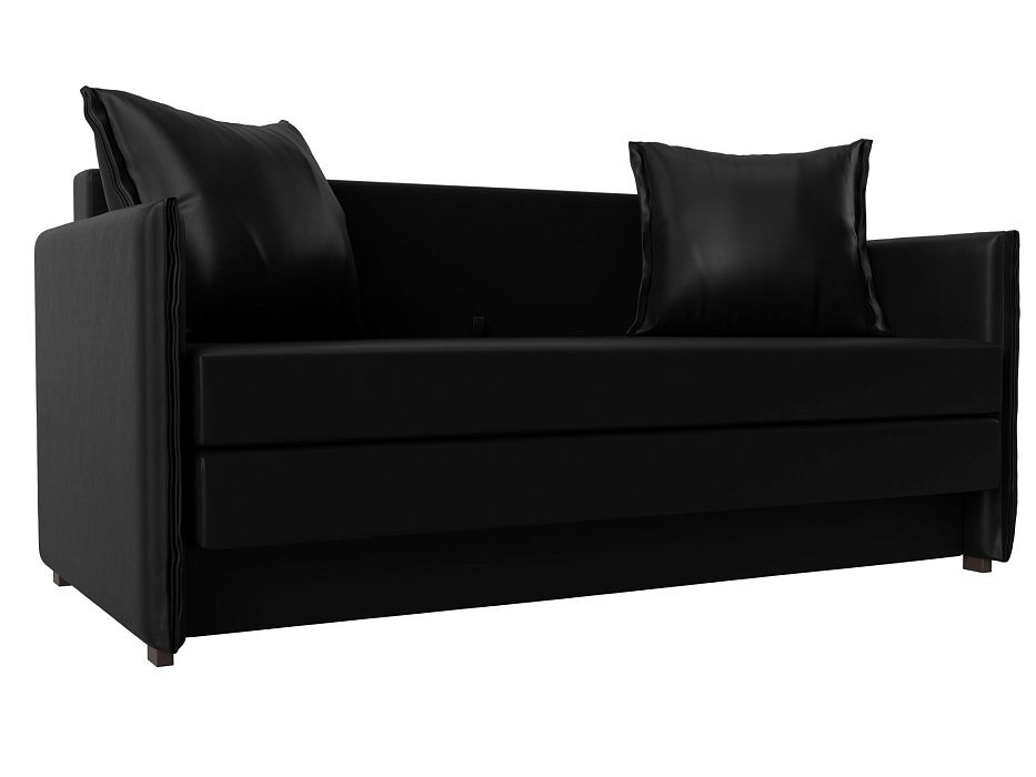 Прямой диван Лига-011 (черный)