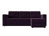 Угловой диван Принстон правый угол (фиолетовый цвет)