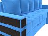 Угловой диван Венеция правый угол (голубой цвет)