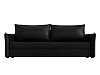 Прямой диван Лига-004 (черный цвет)