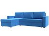 Угловой диван Траумберг Лайт левый угол (голубой цвет)
