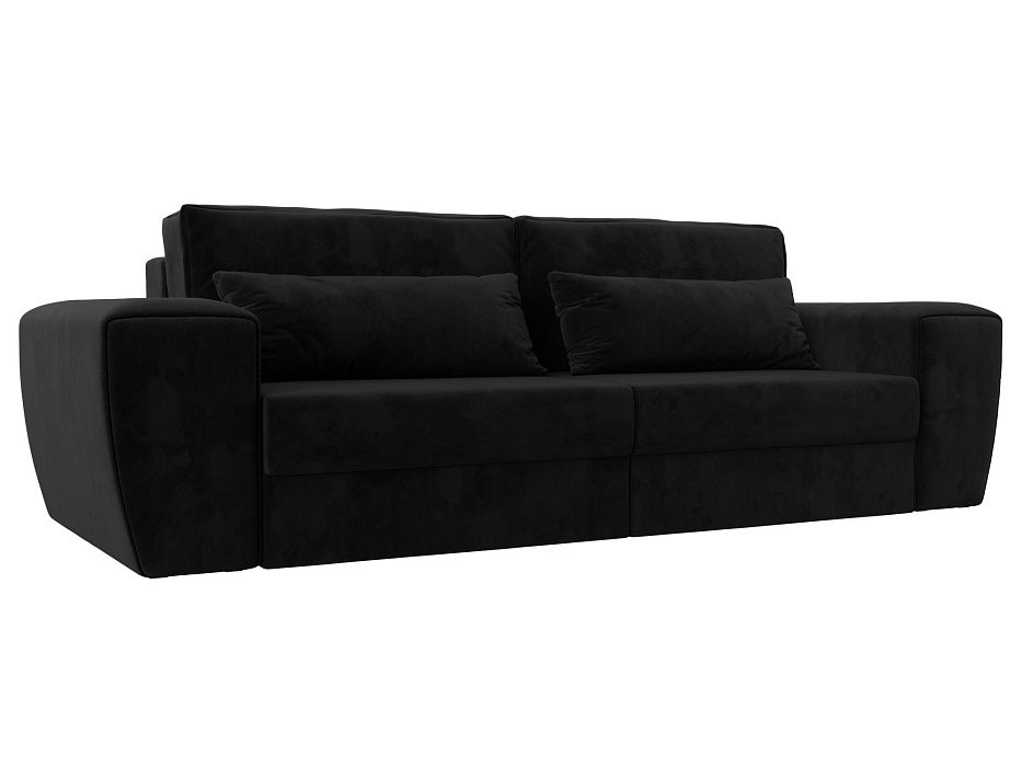Прямой диван Лига-008 (черный)