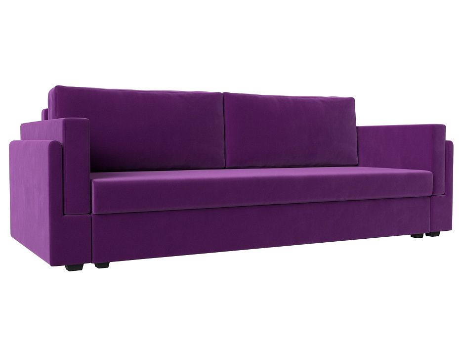 Прямой диван Лига-007 (фиолетовый цвет)